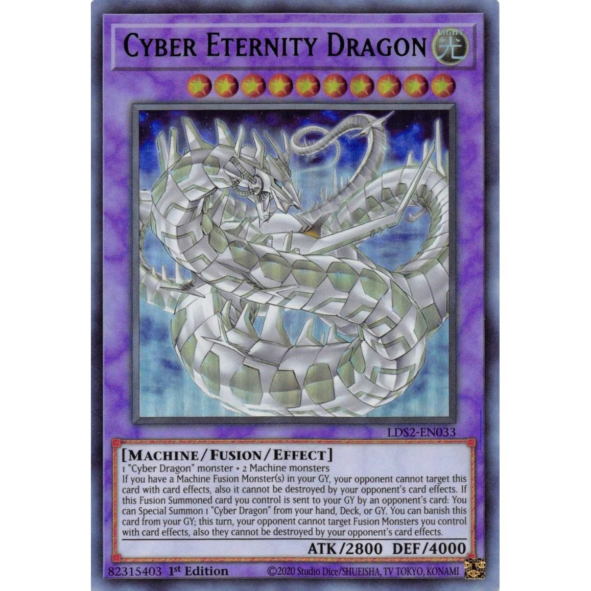 Image for Cyber Eternity Dragon (Green) (LDS2-EN033) (LDS2) - YuGiOh