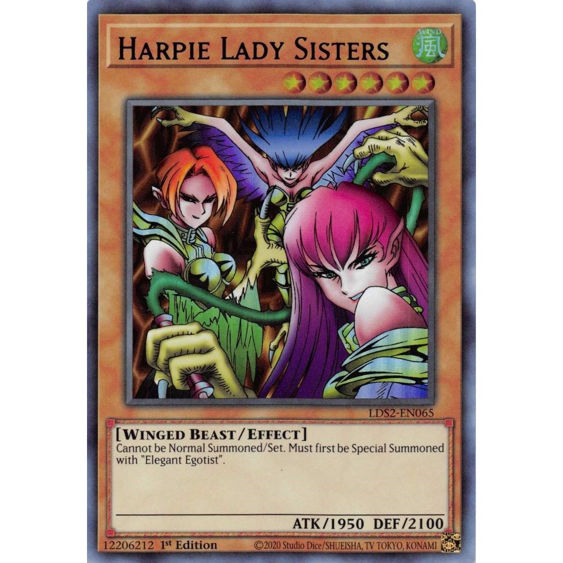 Image for Harpie Lady Sisters (Purple) (LDS2-EN065) (LDS2) - YuGiOh