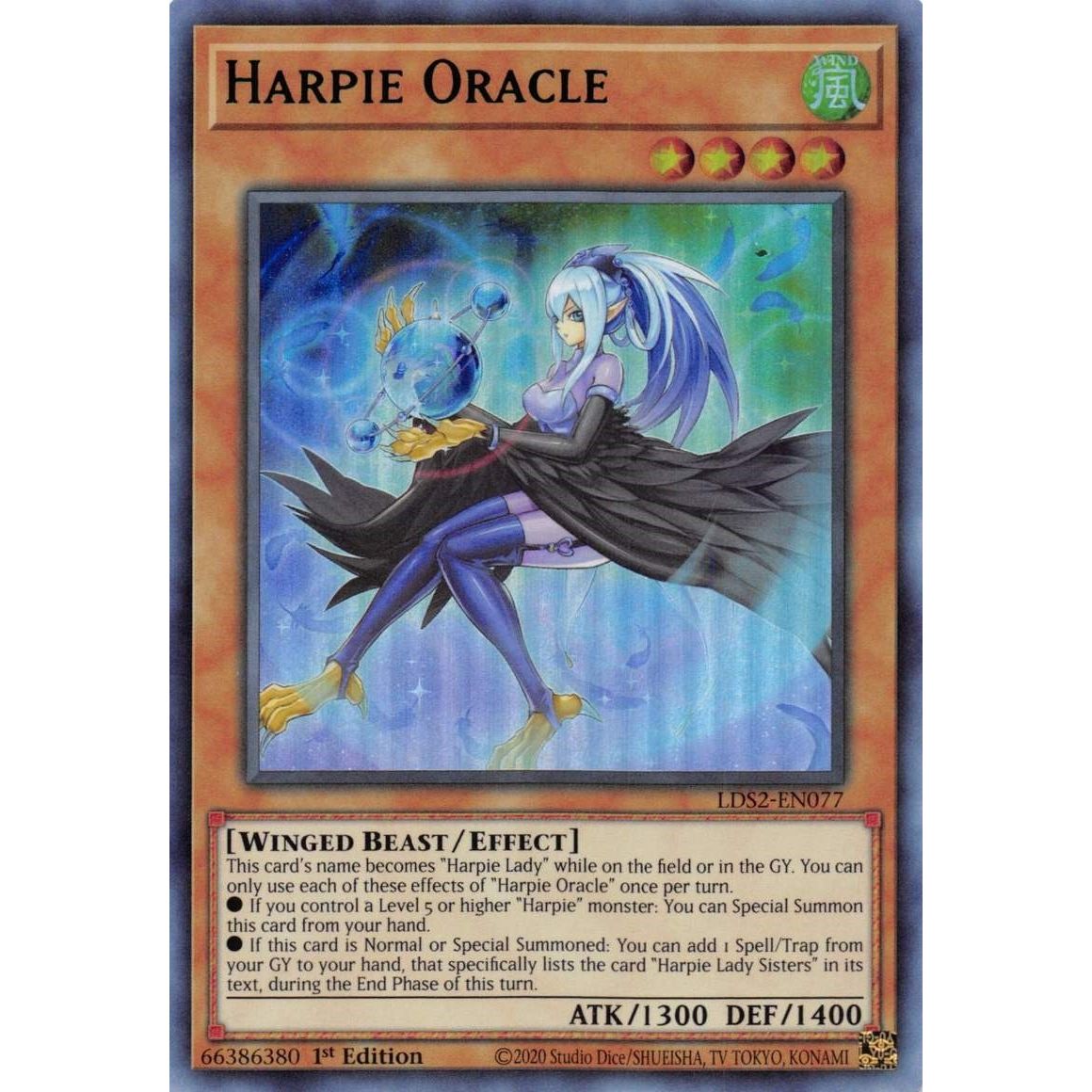 Image for Harpie Oracle (Green) (LDS2-EN077) (LDS2) - YuGiOh