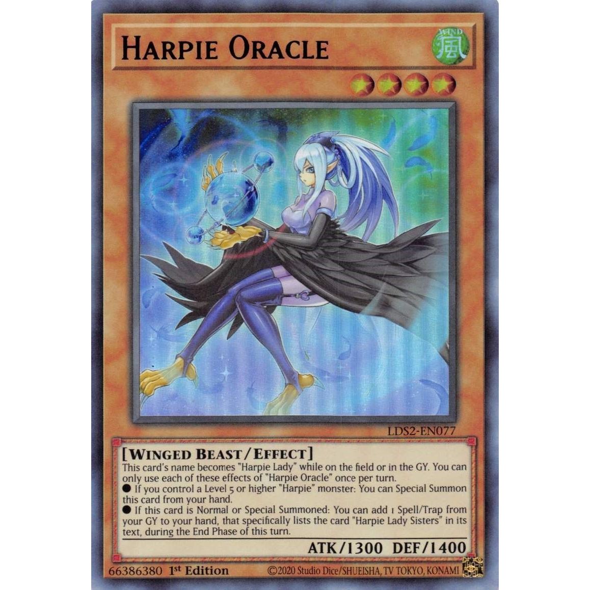 Image for Harpie Oracle (Purple) (LDS2-EN077) (LDS2) - YuGiOh