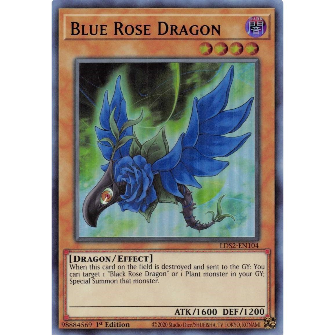 Image for Blue Rose Dragon (Purple) (LDS2-EN104) (LDS2) - YuGiOh