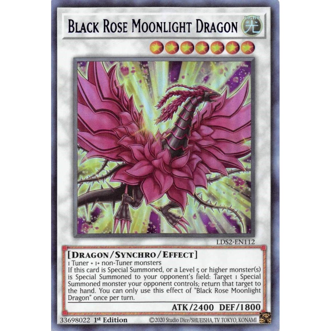Image for Black Rose Moonlight Dragon (Blue) (LDS2-EN112) (LDS2) - YuGiOh