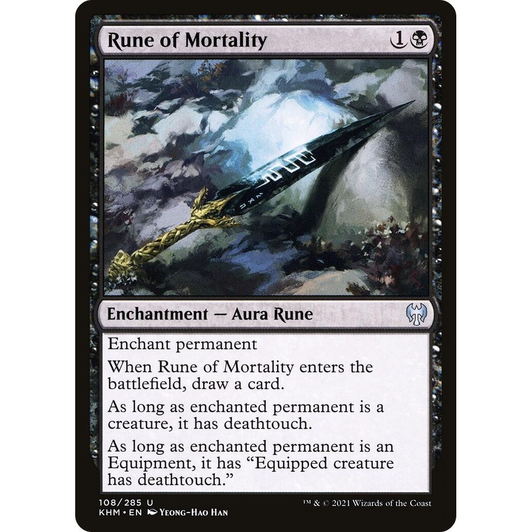Image for Rune of Mortality (108) (KHM) - Magic: The Gathering