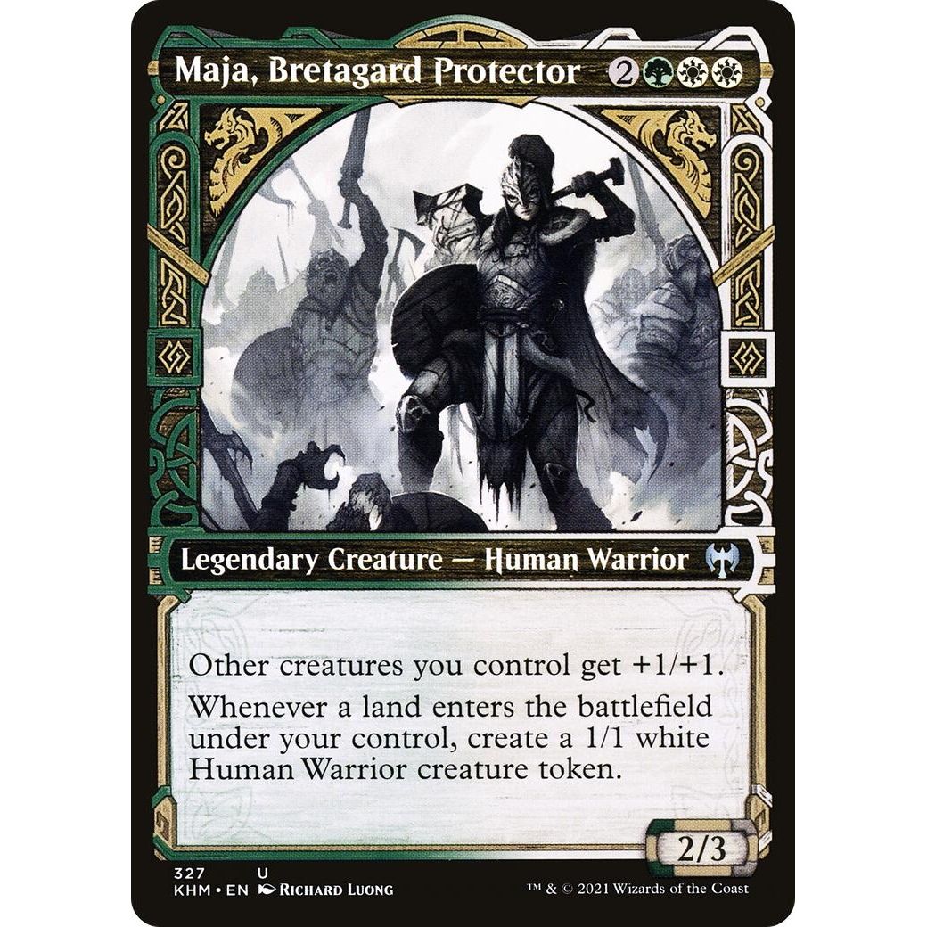 Image for Maja, Bretagard Protector (Showcase) (327) (KHM) - Magic: The Gathering