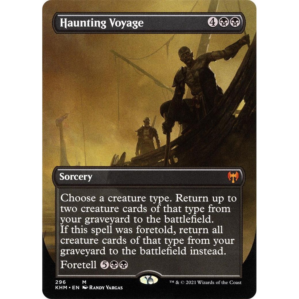 Image for Haunting Voyage (Borderless) (296) (KHM) - Magic: The Gathering
