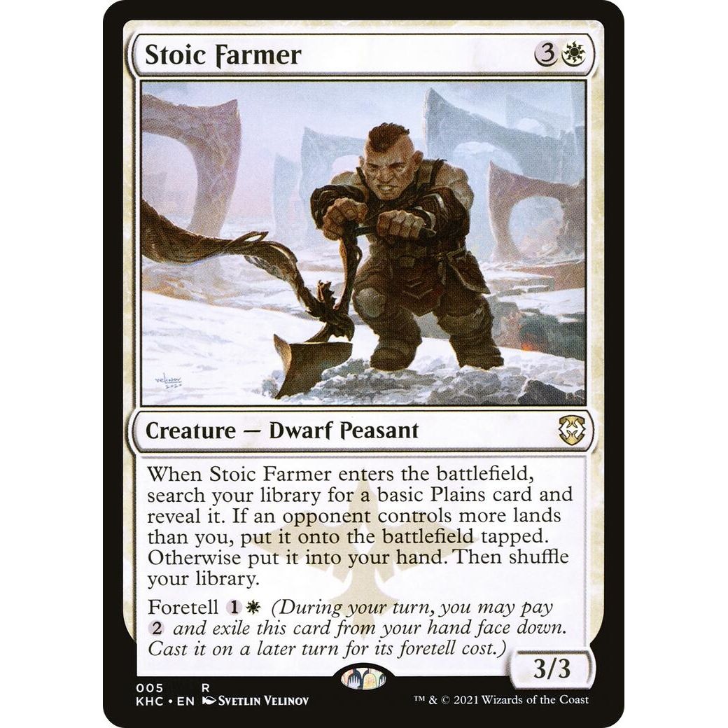 Image for Stoic Farmer (5) (KHC) - Magic: The Gathering