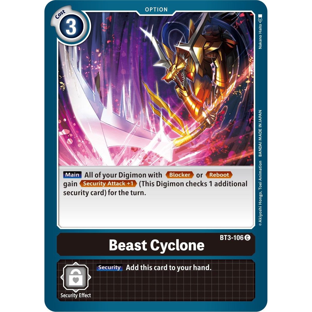 Image for Beast Cyclone (BT3-106 C) (BT01-03B) - Digimon Card Game