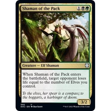 Image for Shaman of the Pack (92) (KHC) - Magic: The Gathering