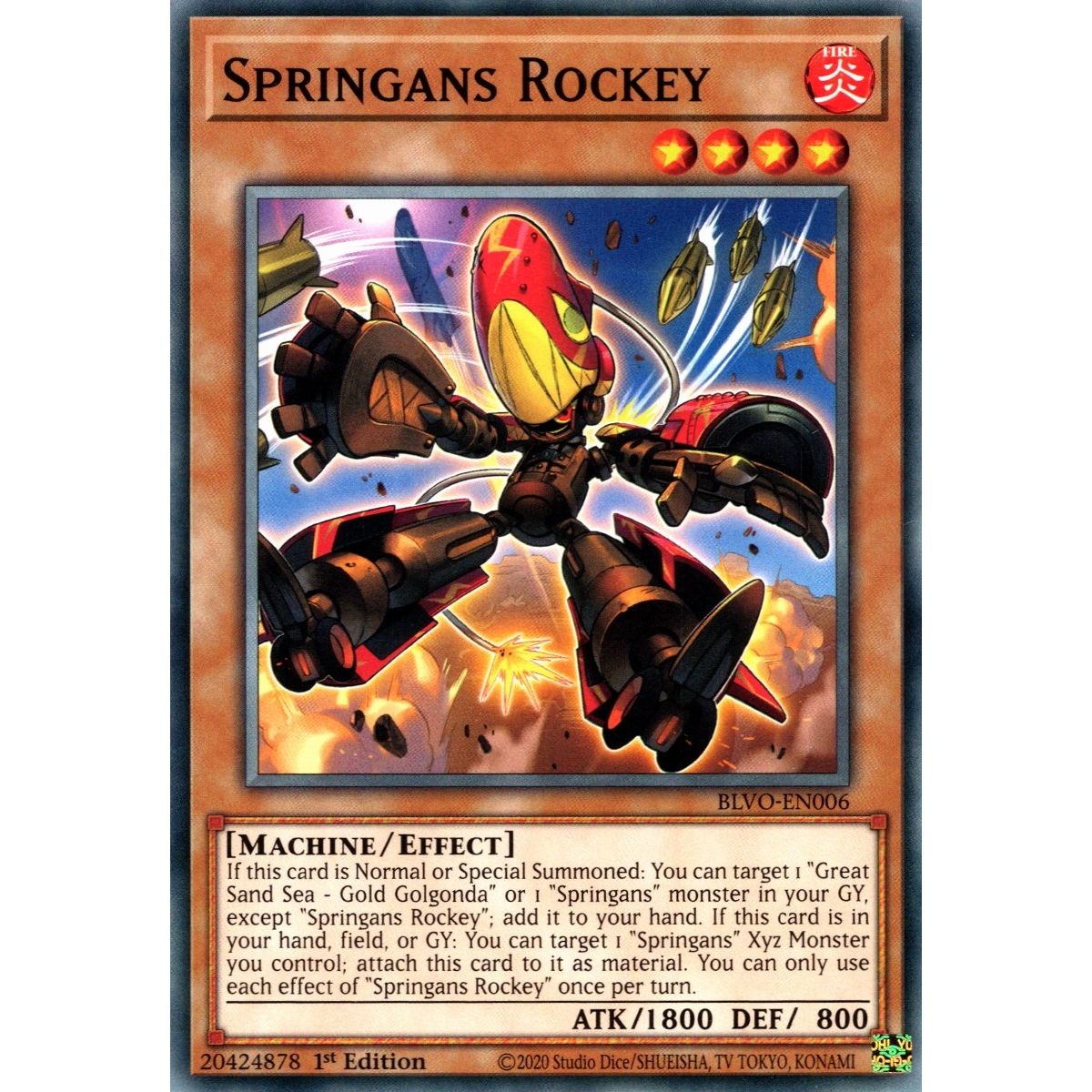 Image for Springans Rockey (BLVO-EN006) (BLVO) - YuGiOh