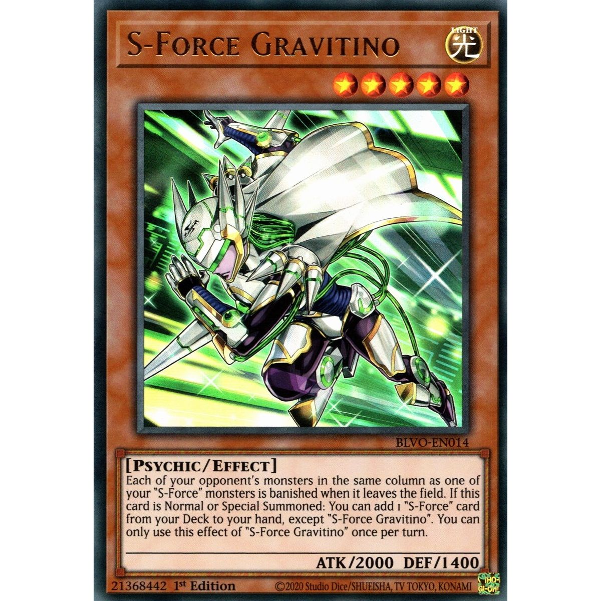 Image for S-Force Gravitino (BLVO-EN014) (BLVO) - YuGiOh