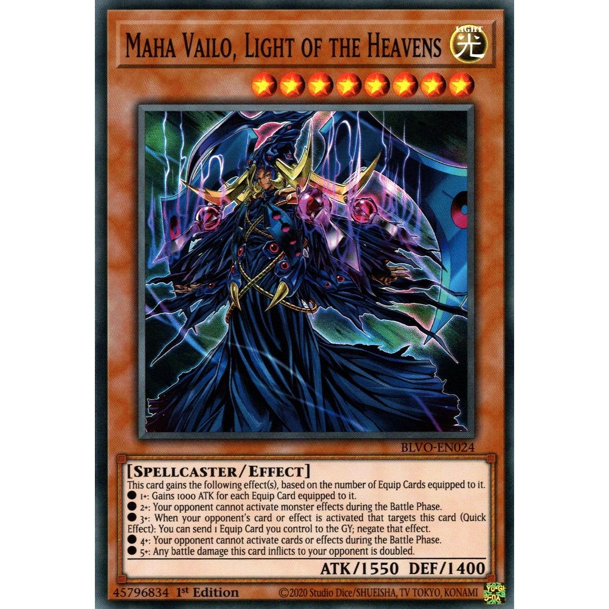 Image for Maha Vailo, Light of the Heavens (BLVO-EN024) (BLVO) - YuGiOh