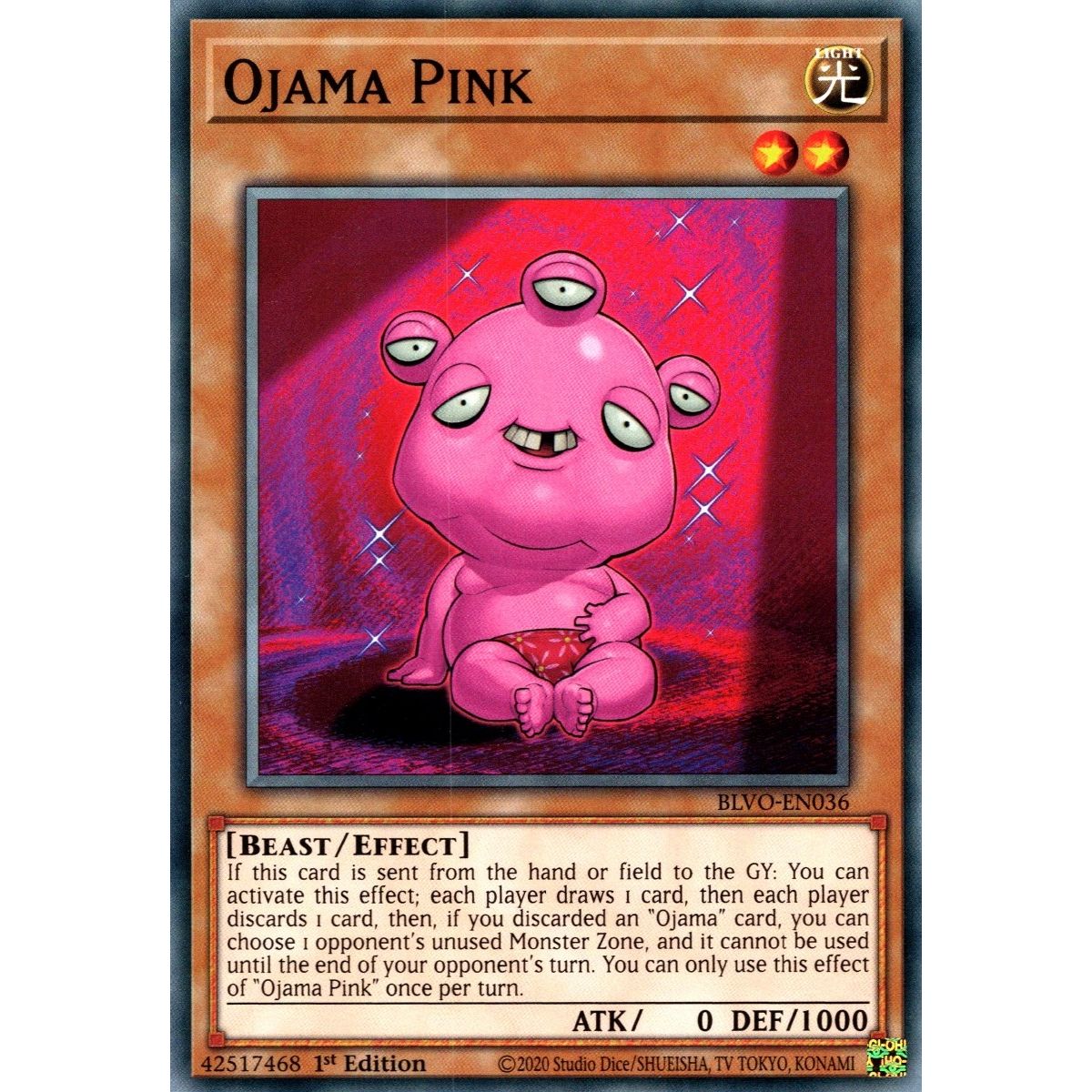 Image for Ojama Pink (BLVO-EN036) (BLVO) - YuGiOh