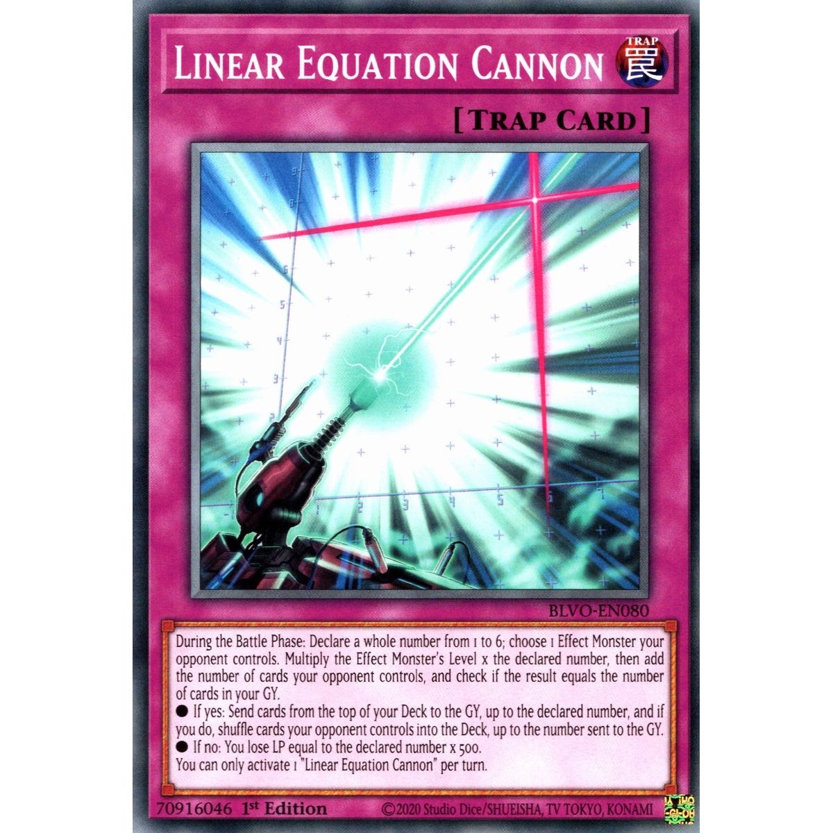 Image for Linear Equation Cannon (BLVO-EN080) (BLVO) - YuGiOh