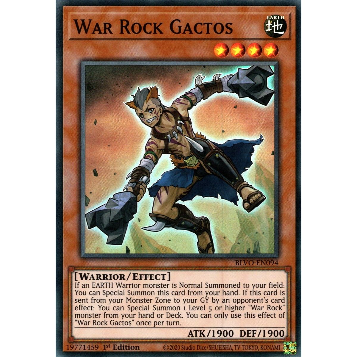 Image for War Rock Gactos (BLVO-EN094) (BLVO) - YuGiOh