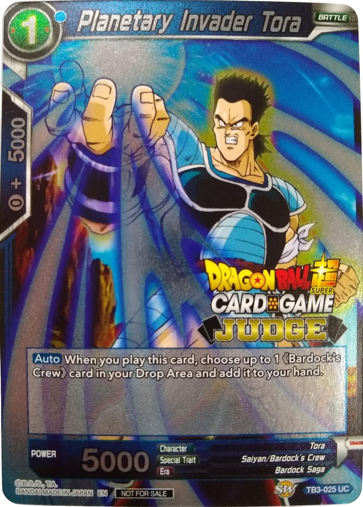Image for Planetary Invader Tora (TB3-025) (JPR) - Dragon Ball Super: Masters