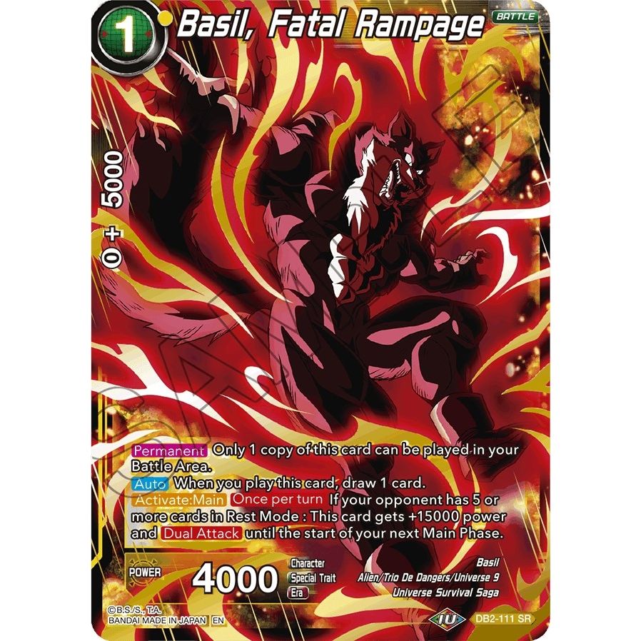 Image for Basil, Fatal Rampage (Reprint) (DB2-111) (EB-01) - Dragon Ball Super: Masters