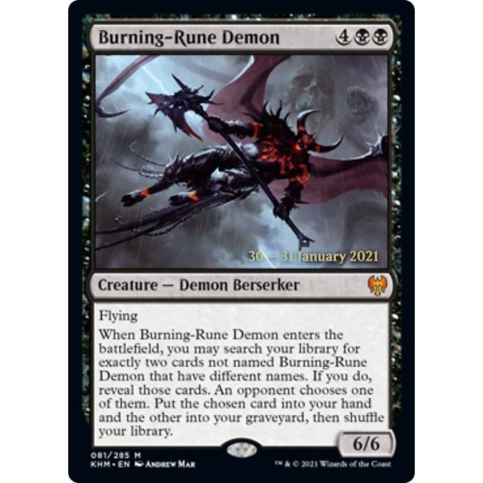 Image for Burning-Rune Demon (81) (PRE) - Magic: The Gathering