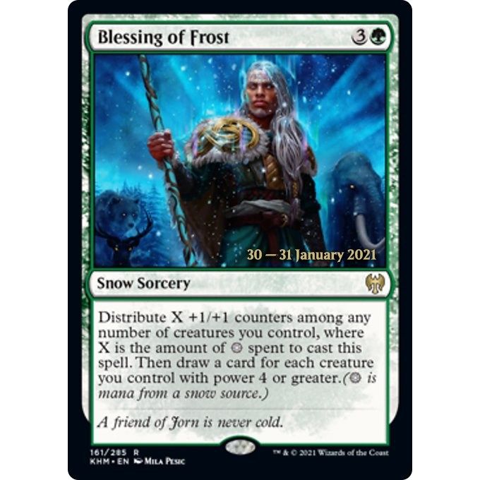 Image for Blessing of Frost (161) (PRE) - Magic: The Gathering