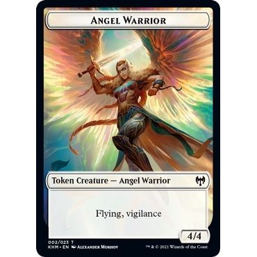 Image for Angel Warrior Token (2) (KHM) - Magic: The Gathering