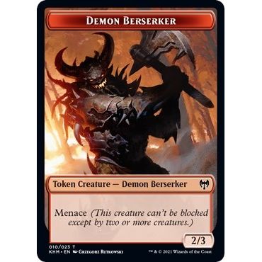 Image for Demon Berserker Token (10) (KHM) - Magic: The Gathering