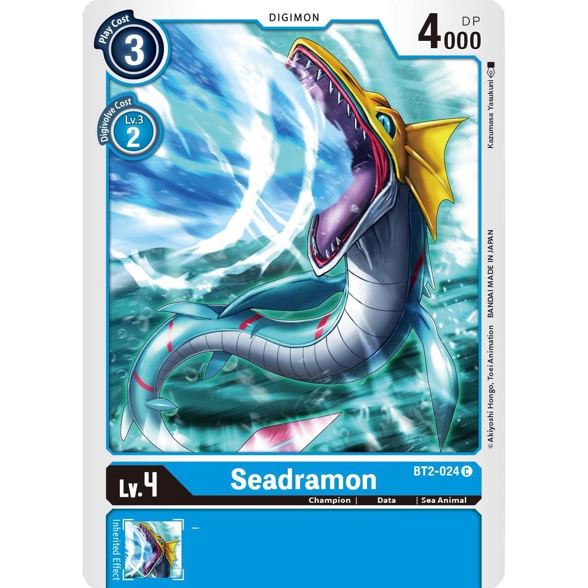 Image for Seadramon (BT2-024 C) (BT01-03B) - Digimon Card Game