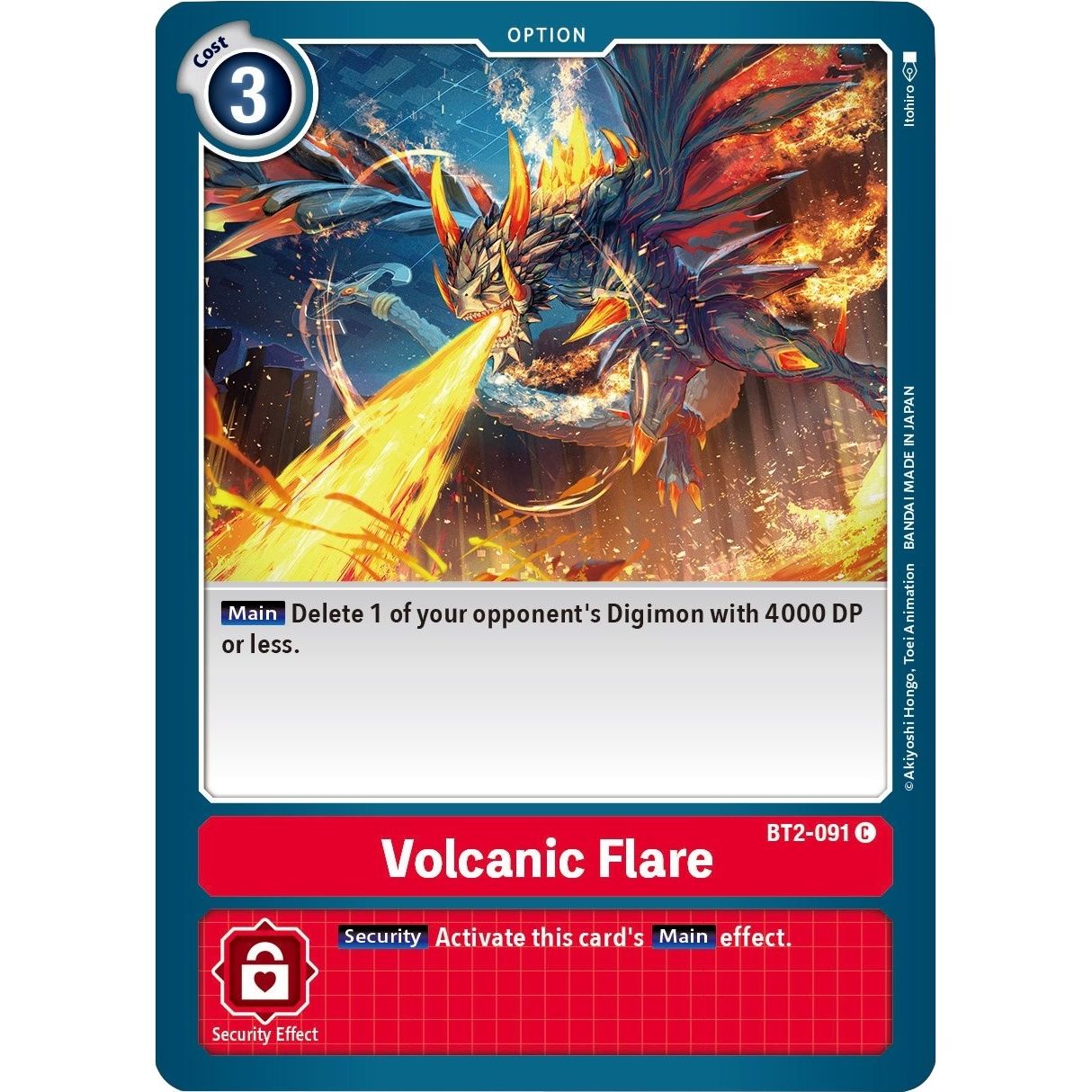 Image for Volcanic Flare (BT2-091 C) (BT01-03B) - Digimon Card Game