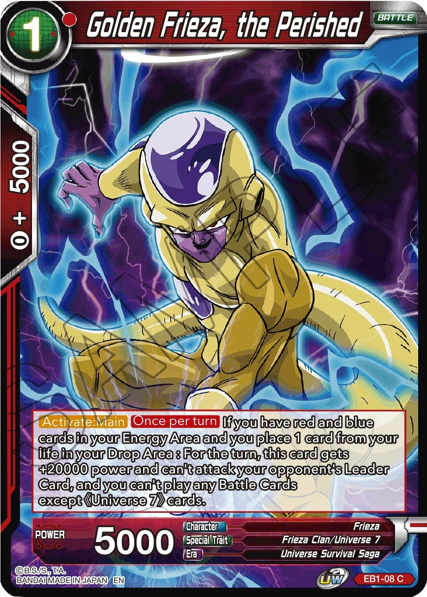 Image for Golden Frieza, the Perished (EB1-08) (EB-01) - Dragon Ball Super: Masters