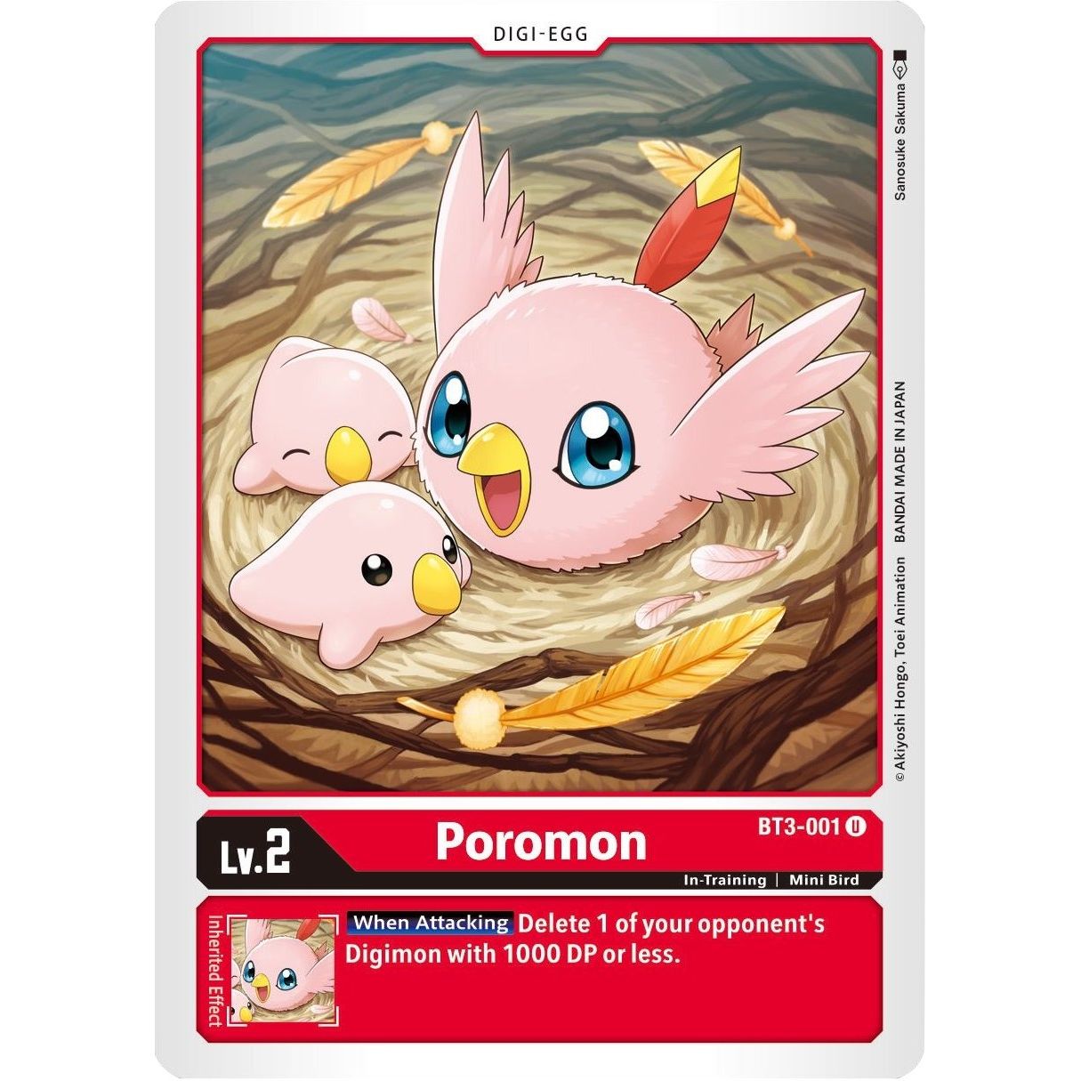 Image for Poromon (BT3-001 U) (BT01-03B) - Digimon Card Game