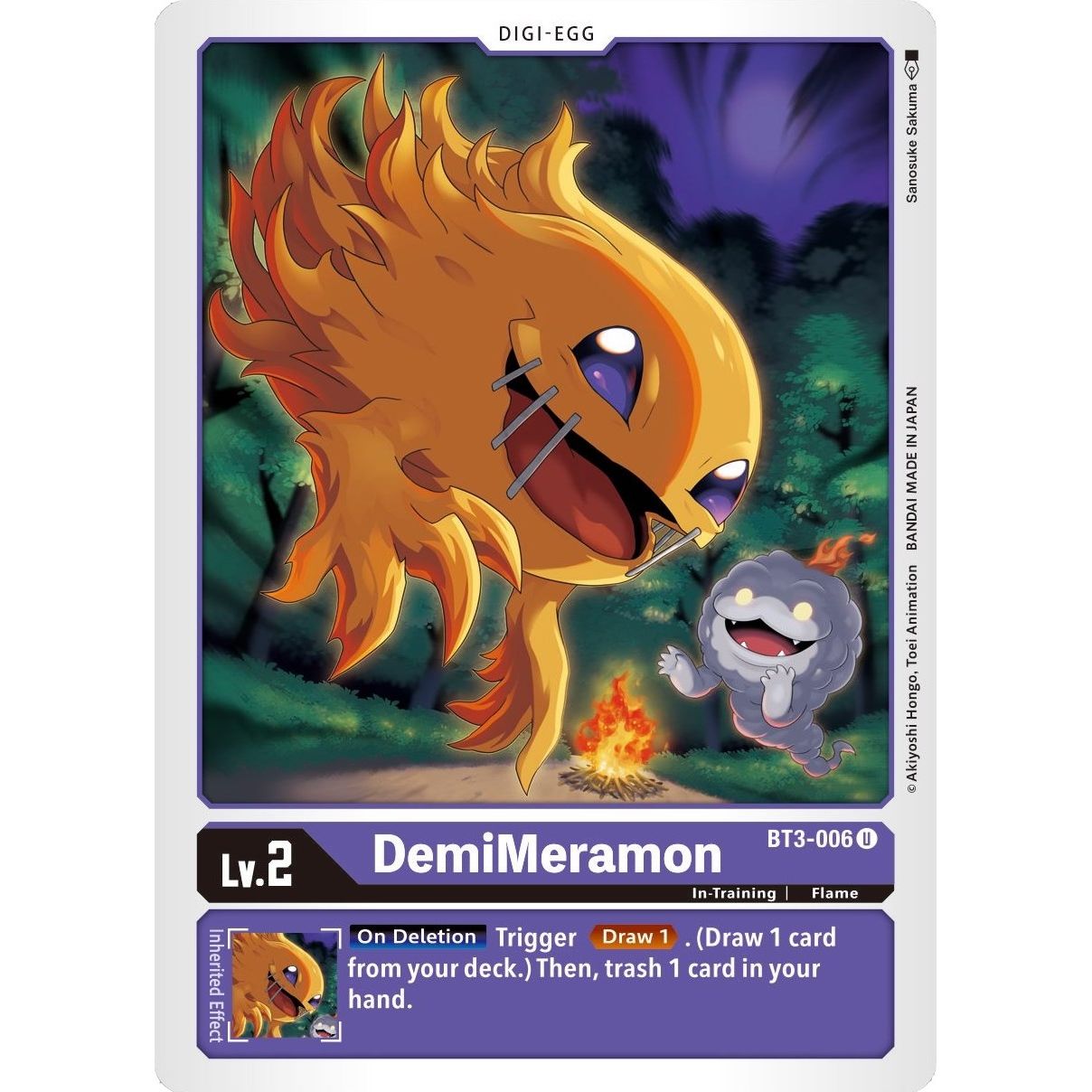 Image for DemiMeramon (BT3-006 U) (BT01-03B) - Digimon Card Game