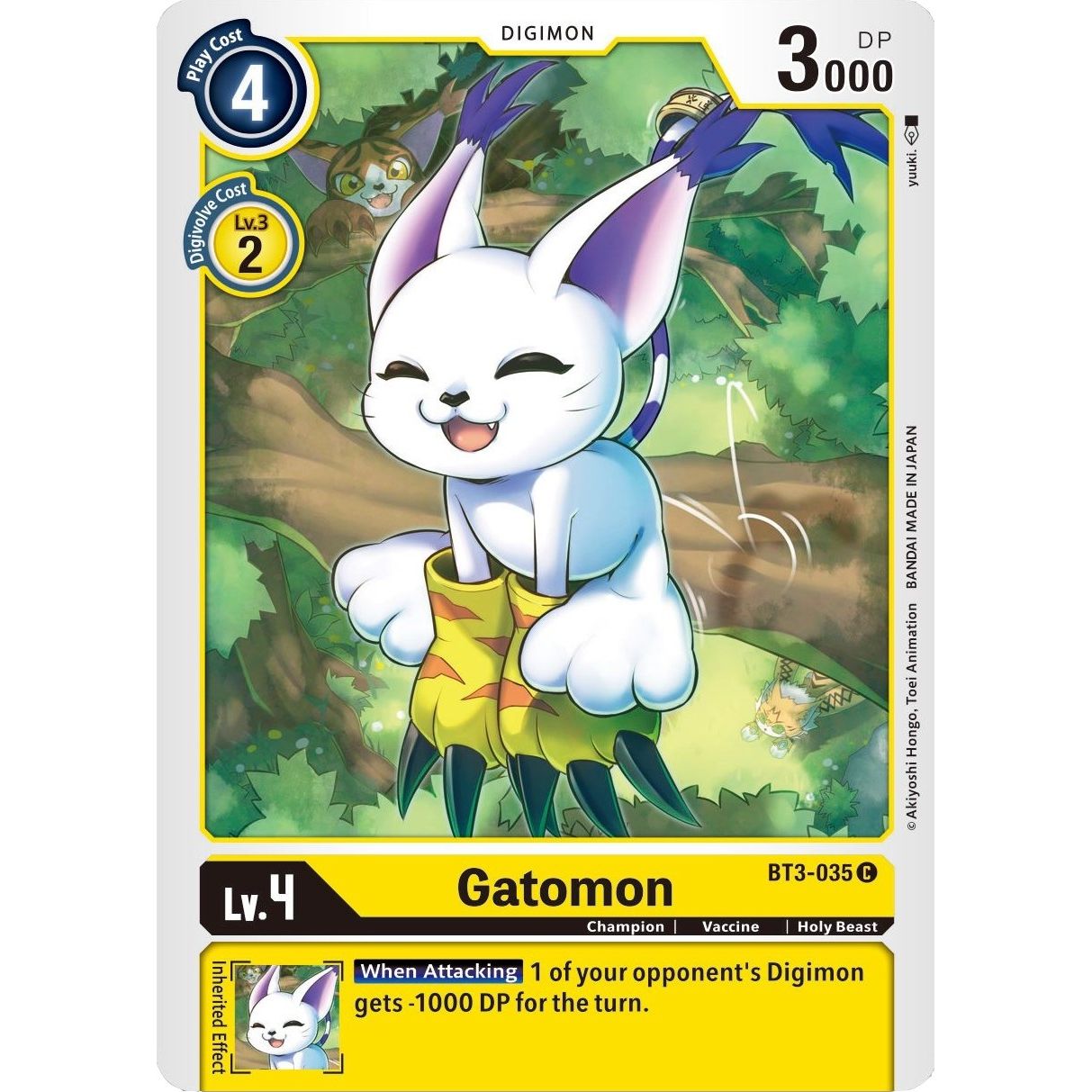Image for Gatomon - BT3-035 (BT3-035 C) (BT01-03B) - Digimon Card Game