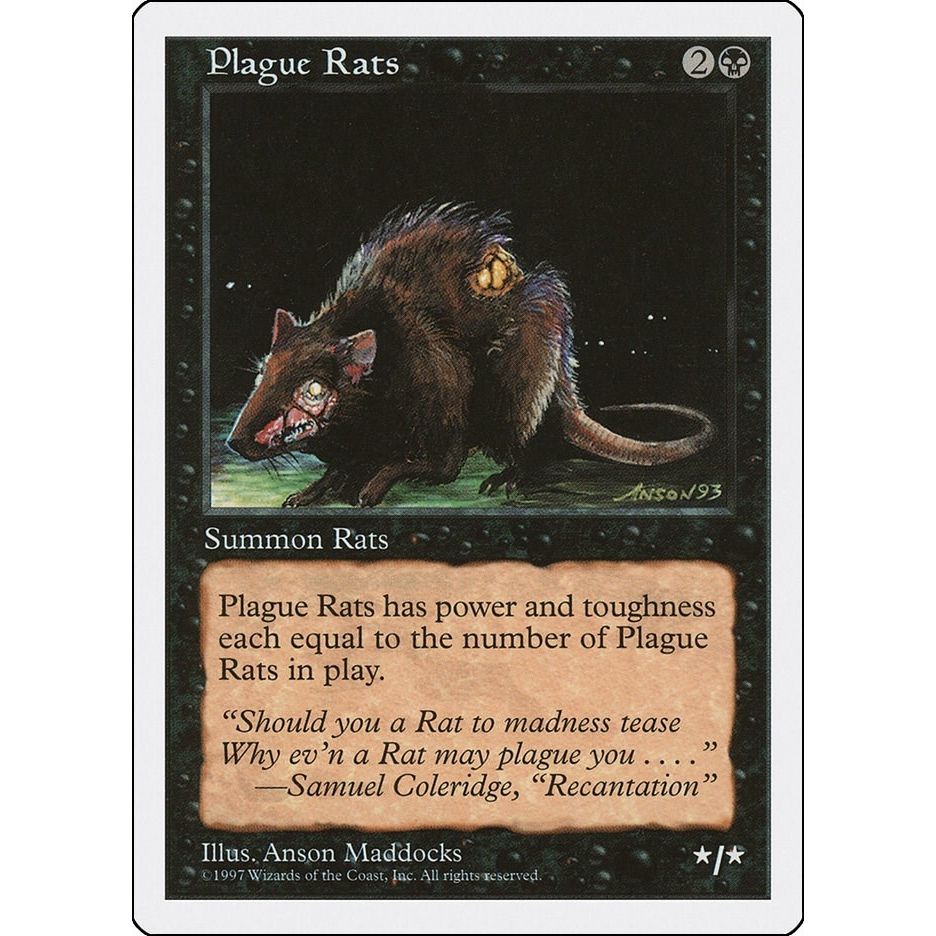 Image for Plague Rats (5ED) - Magic: The Gathering