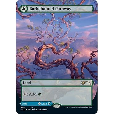 Image for Barkchannel Pathway (Borderless) (11) (SLU) - Magic: The Gathering