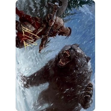 Image for Blizzard Brawl Art Card (Gold-Stamped Signature) (41) (ASKHM) - Magic: The Gathering