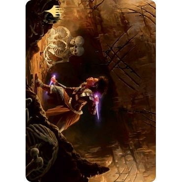 Image for Dogged Pursuit Art Card (Gold-Stamped Signature) (21) (ASKHM) - Magic: The Gathering