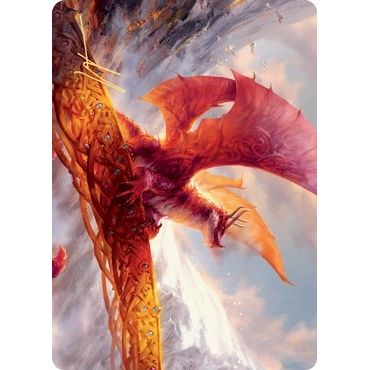 Image for Goldspan Dragon Art Card (Gold-Stamped Signature) (35) (ASKHM) - Magic: The Gathering