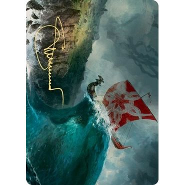 Image for Run Ashore Art Card (Gold-Stamped Signature) (19) (ASKHM) - Magic: The Gathering