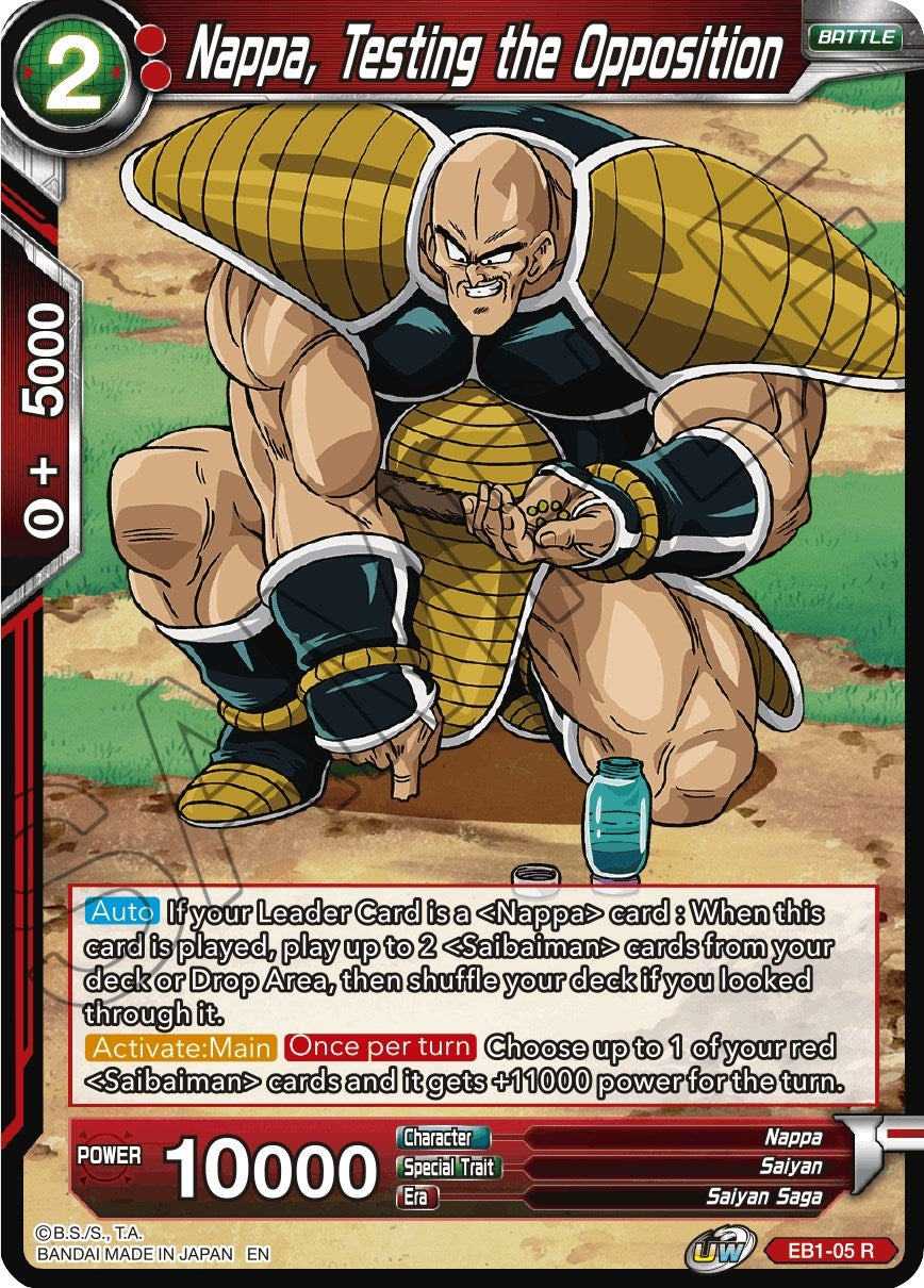 Image for Nappa, Testing the Opposition (EB1-05) (EB-01) - Dragon Ball Super: Masters