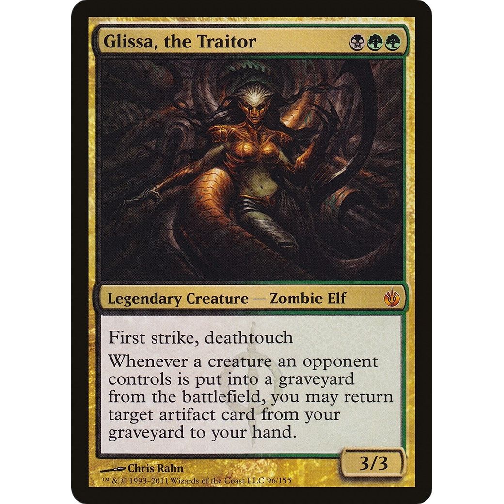Image for Glissa, the Traitor (Mirrodin Besieged) (96) (OVER) - Magic: The Gathering