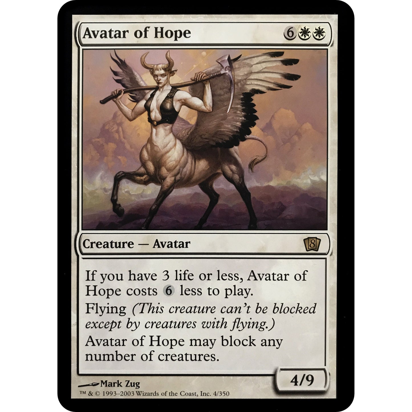 Image for Avatar of Hope (8th Edition) (4) (OVER) - Magic: The Gathering