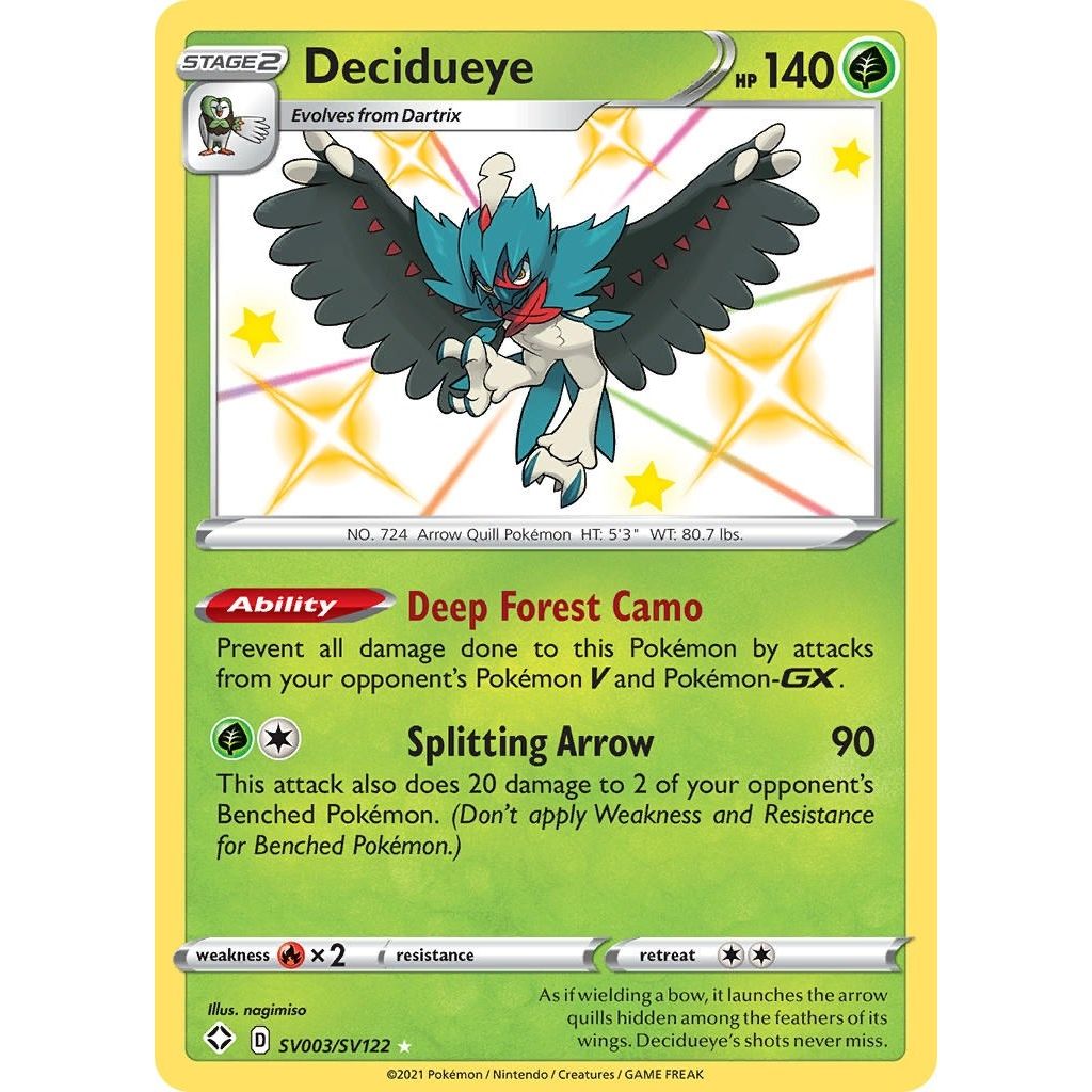 Image for Decidueye (SV003/SV122) (SHFSV) - Pokemon