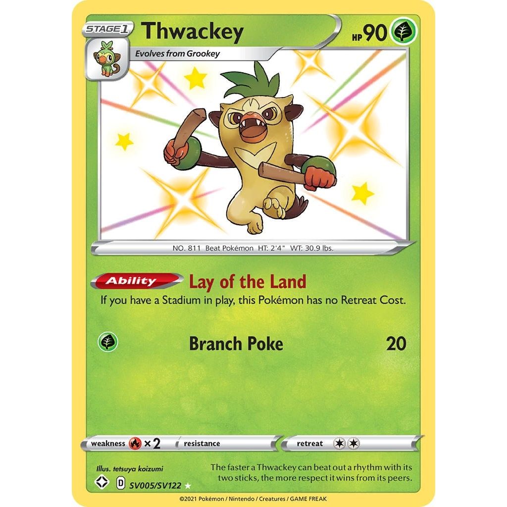 Image for Thwackey (SV005/SV122) (SHFSV) - Pokemon