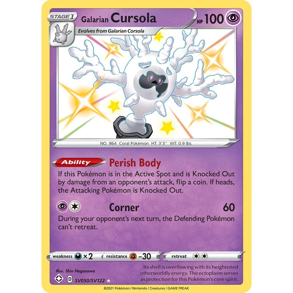 Image for Galarian Cursola (SV050/SV122) (SHFSV) - Pokemon