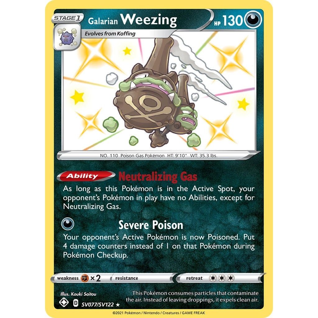 Image for Galarian Weezing (SV077/SV122) (SHFSV) - Pokemon