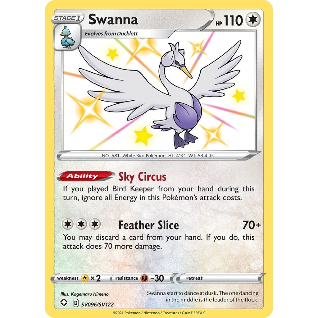 Image for Swanna (SV096/SV122) (SHFSV) - Pokemon