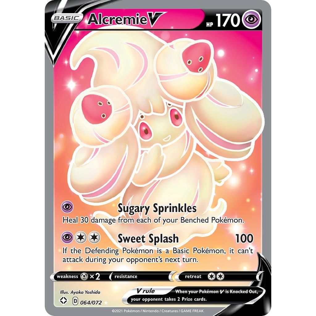 Image for Alcremie V (Full Art) (064/072) (SHF) - Pokemon