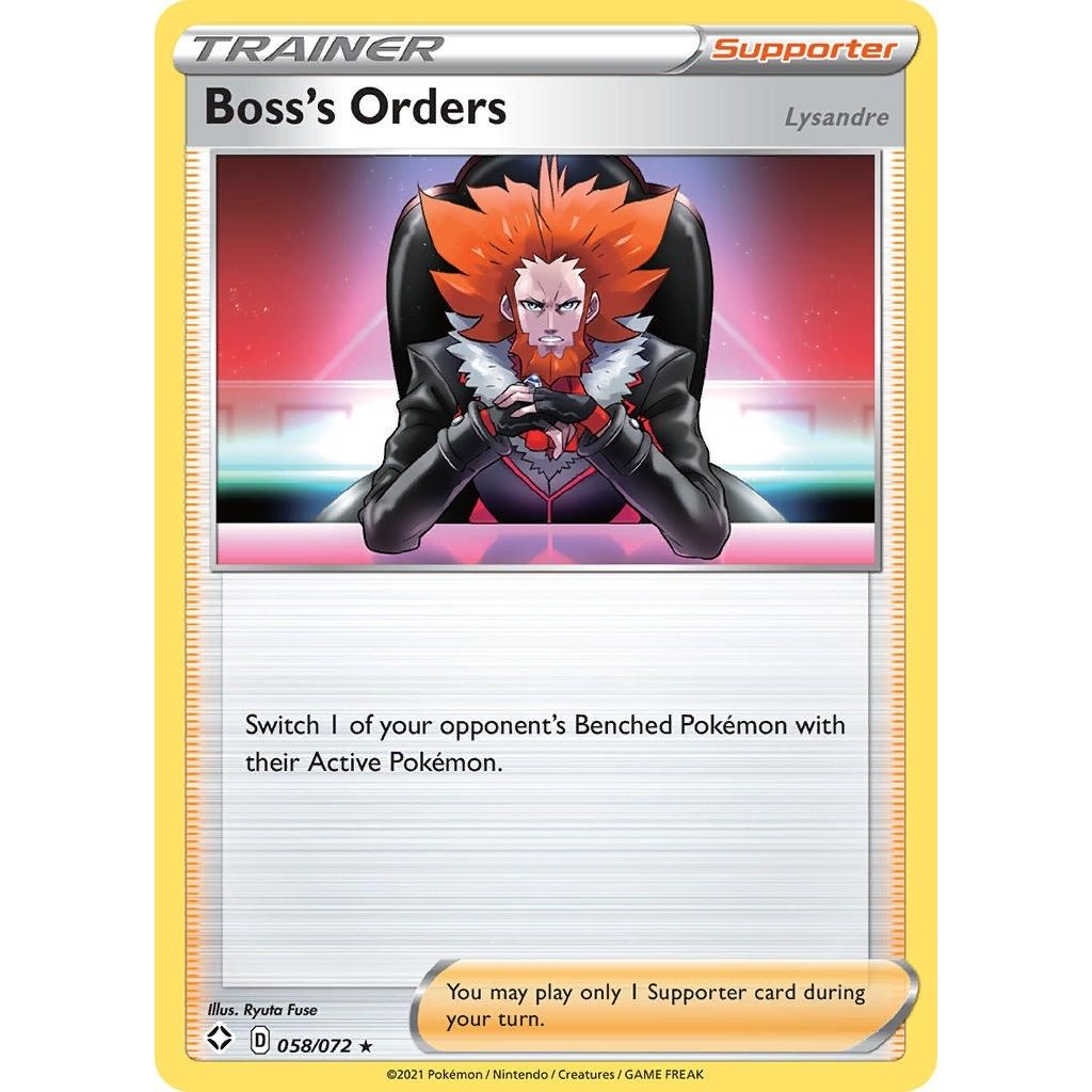 Image for Boss's Orders (058/072) (SHF) - Pokemon