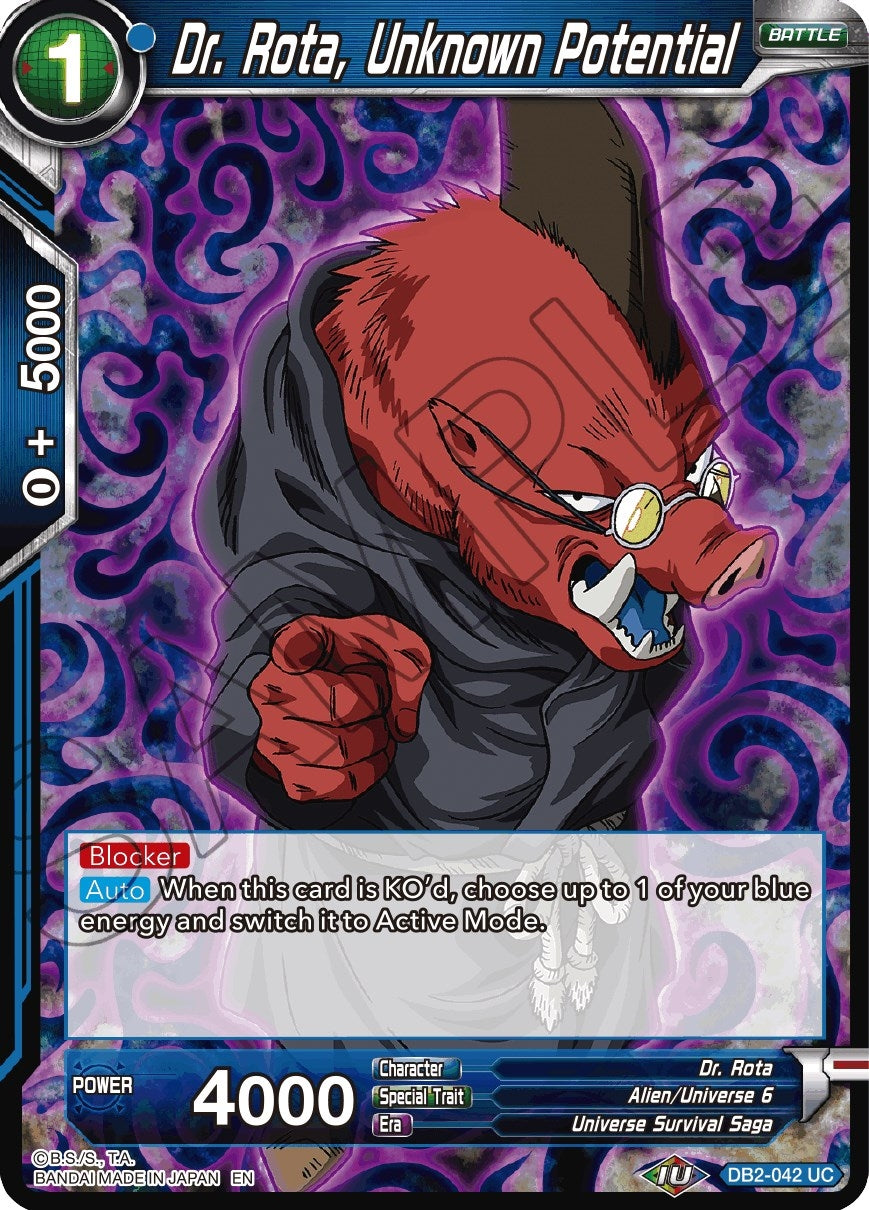 Image for Dr. Rota, Unknown Potential (Reprint) (DB2-042) (EB-01) - Dragon Ball Super: Masters