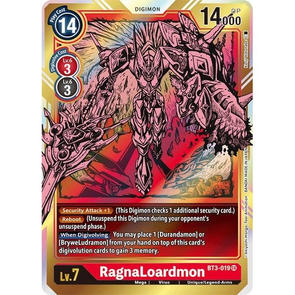 Image for RagnaLoardmon (Alternate Art) (BT3-019 SR) (BT01-03B) - Digimon Card Game