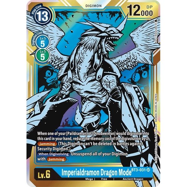 Image for Imperialdramon Dragon Mode (Alternate Art) (BT3-031 SR) (BT01-03B) - Digimon Card Game