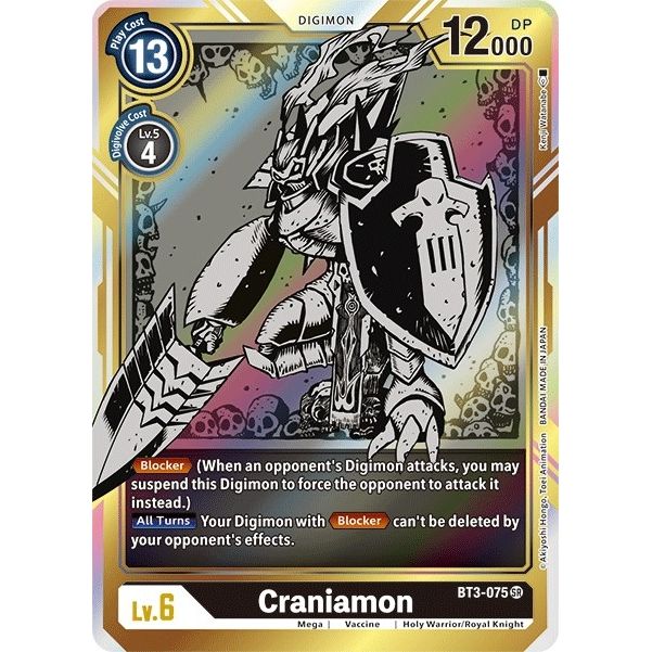 Image for Craniamon (Alternate Art) (BT3-075 SR) (BT01-03B) - Digimon Card Game
